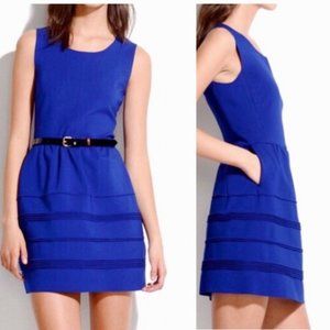 Madewell Cobalt Blue Ponte Knit Fit & Flare Dress